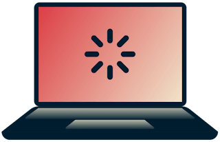 A buffering laptop.