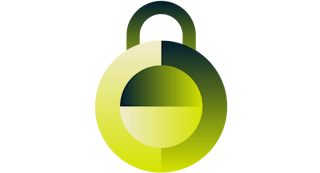 Laptop showing encrypted text.
