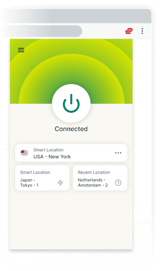Use the ExpressVPN Chrome browser extension as a remote control..